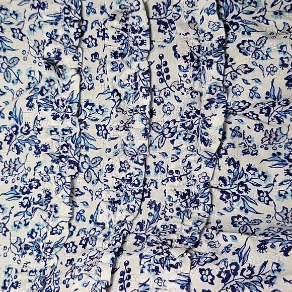 Universal Thread White and Blue Floral Midi Dress - Picture 7 of 9